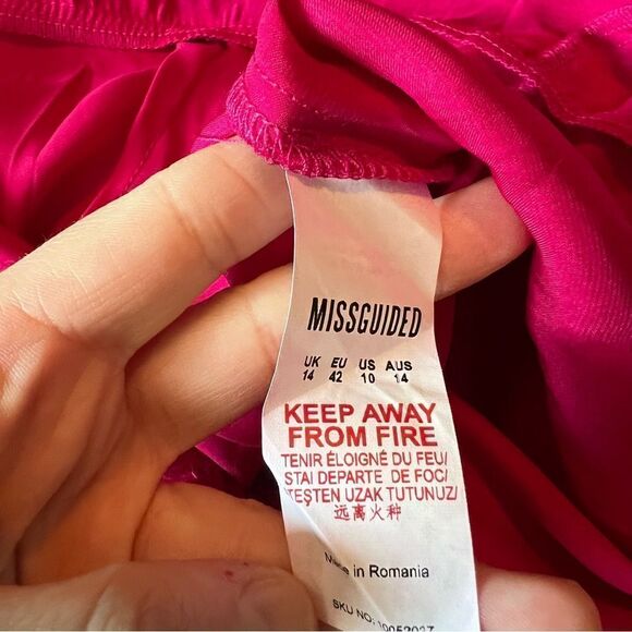 NWT! Missguided satin wrap front strappy jumpsuit - Picture 10 of 13